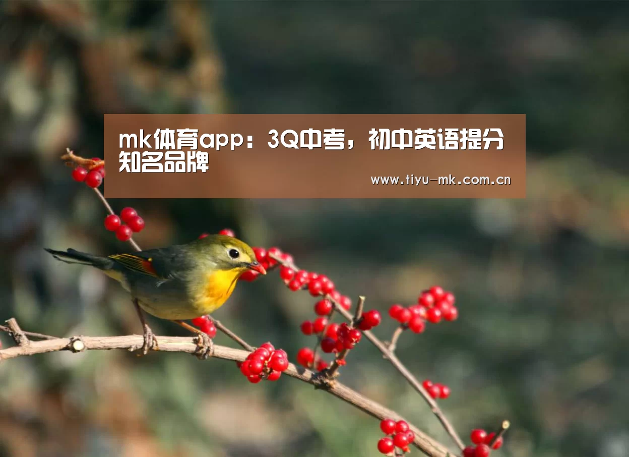 mk体育app:3Q中考,初中英语提分知名品牌(图1) mk体育官方